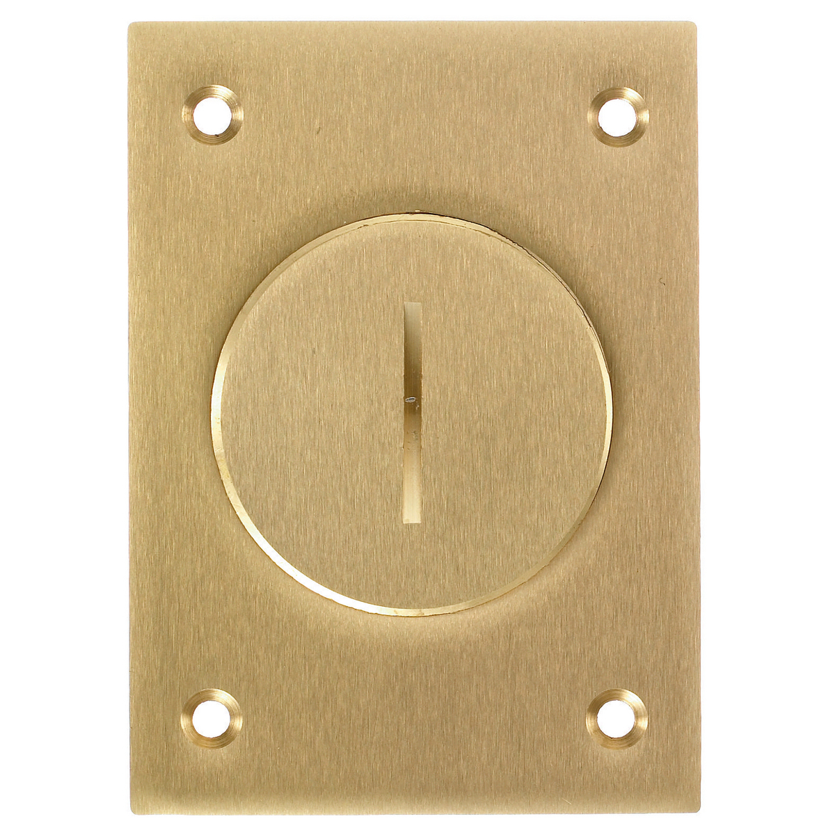 S2825 Machined Standard Floor Box Cover, 2.99 in L x 4.15 in W x 0.13 in D, Metallic
