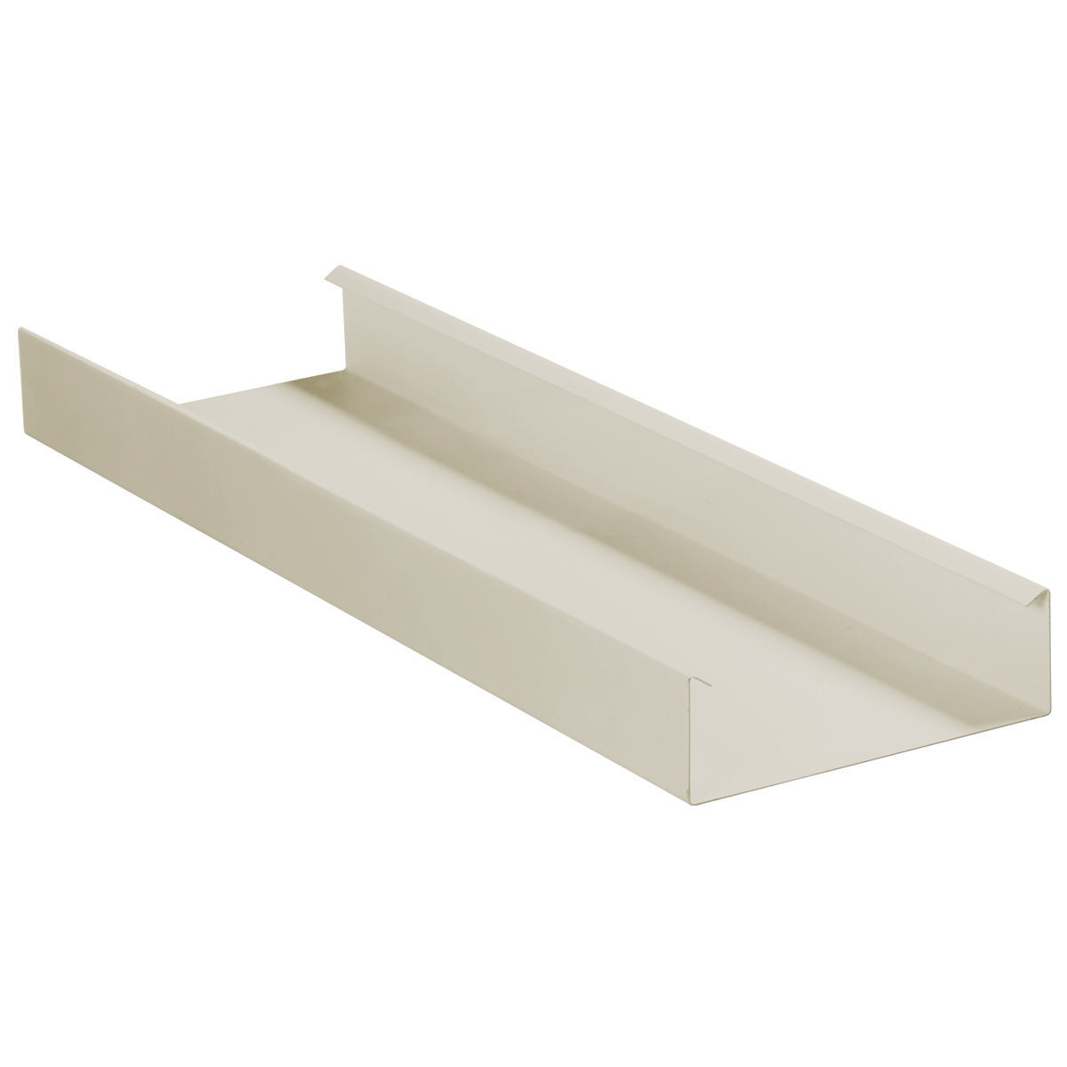 HBL6750B10IV HBL6750 Series 1-Channel Removable Standard Raceway Base, 10 ft L x 6-3/4 in W x 2.12 in H, Rolled Steel, Ivory