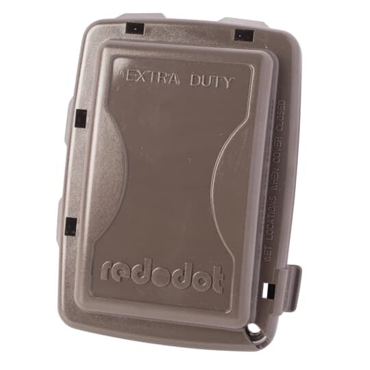 CKPM-BR Red Dot Code Keeper Medium Non-Metallic Universal Weatherproof While-In-Use Cover, 6-5/32 in L x 4-11/16 in W x 3-11/32 in D