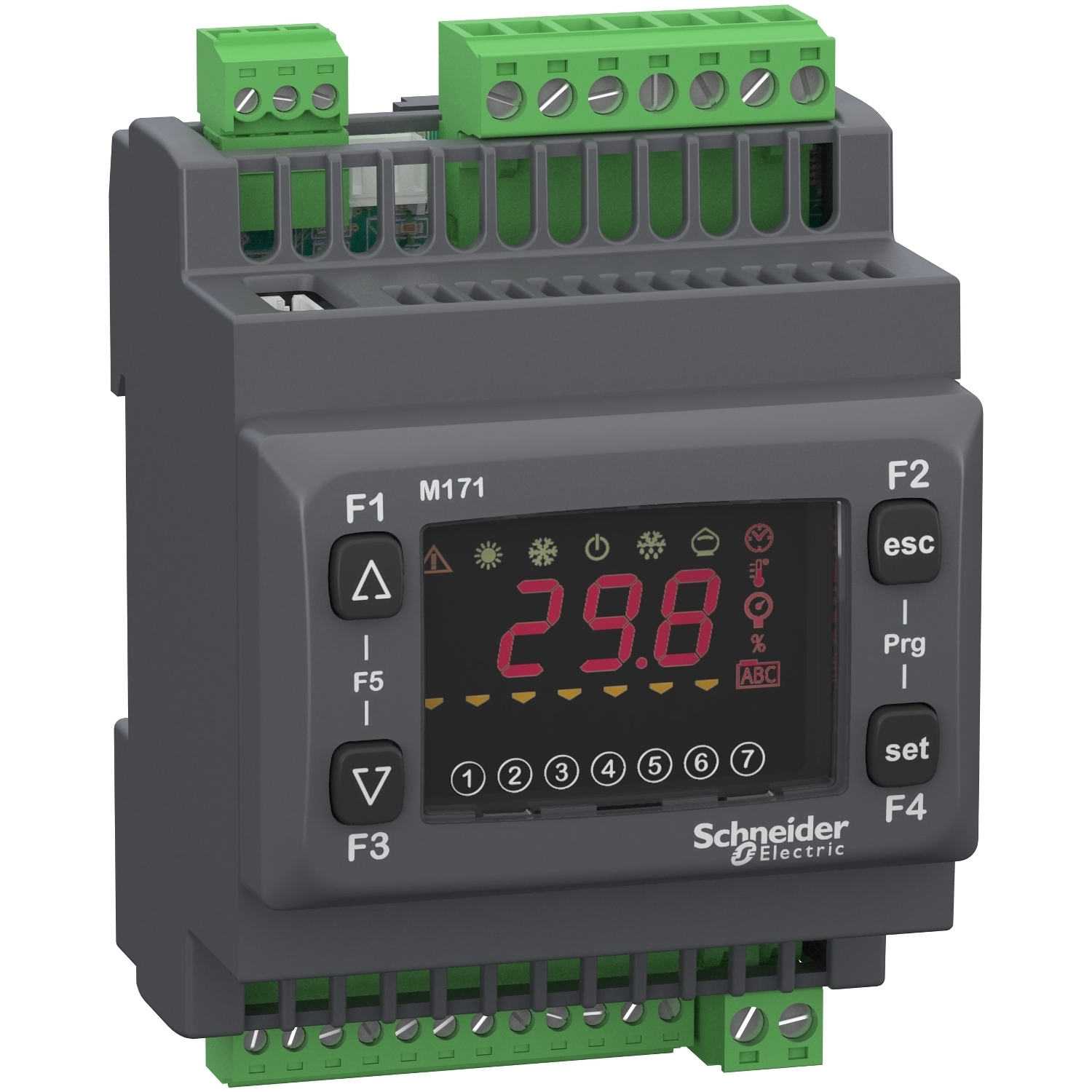 TM171ODM14R Modicon M171 Optimized Display Modbus Logic Controller, 100 to 240 V AC, 14 Inputs, 14 Outputs