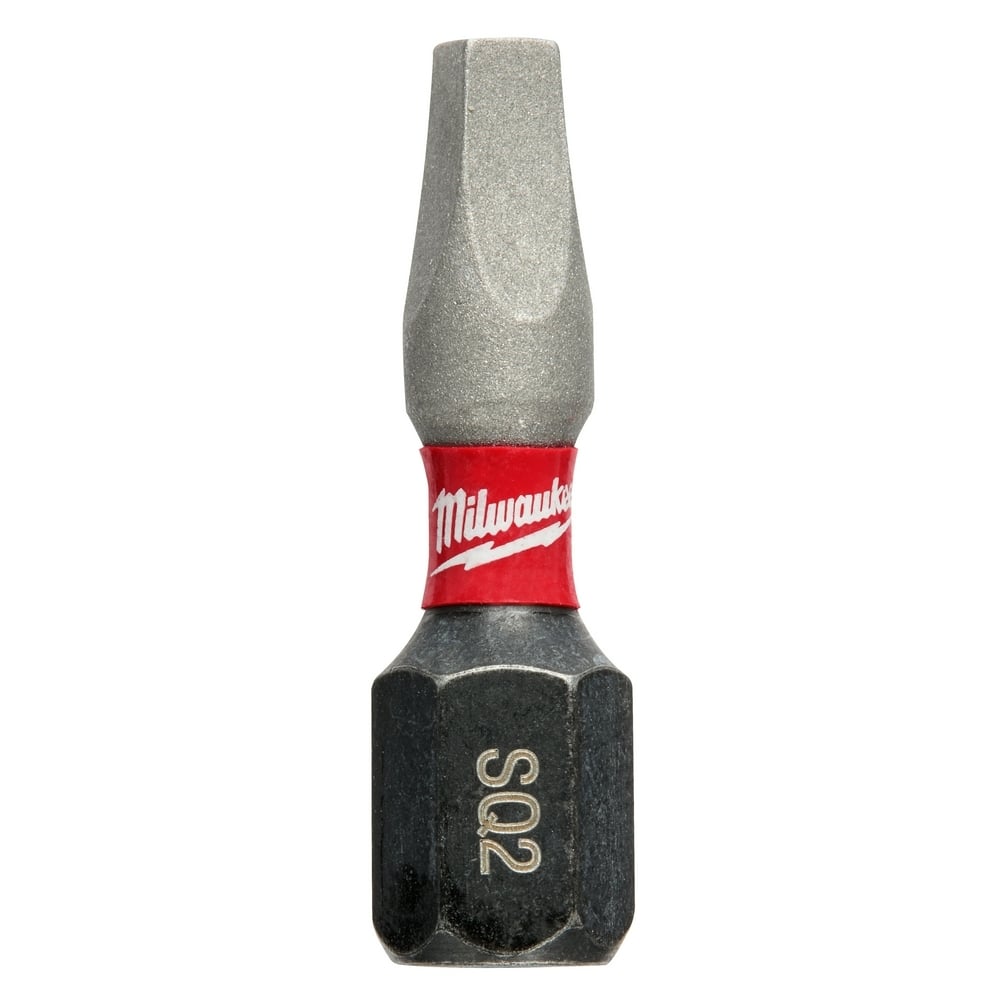 48-32-5008 Shockwave Impact Duty Impact Insert Bit, #2 Square Point, 1 in OAL, 1/4 in, Alloy Steel