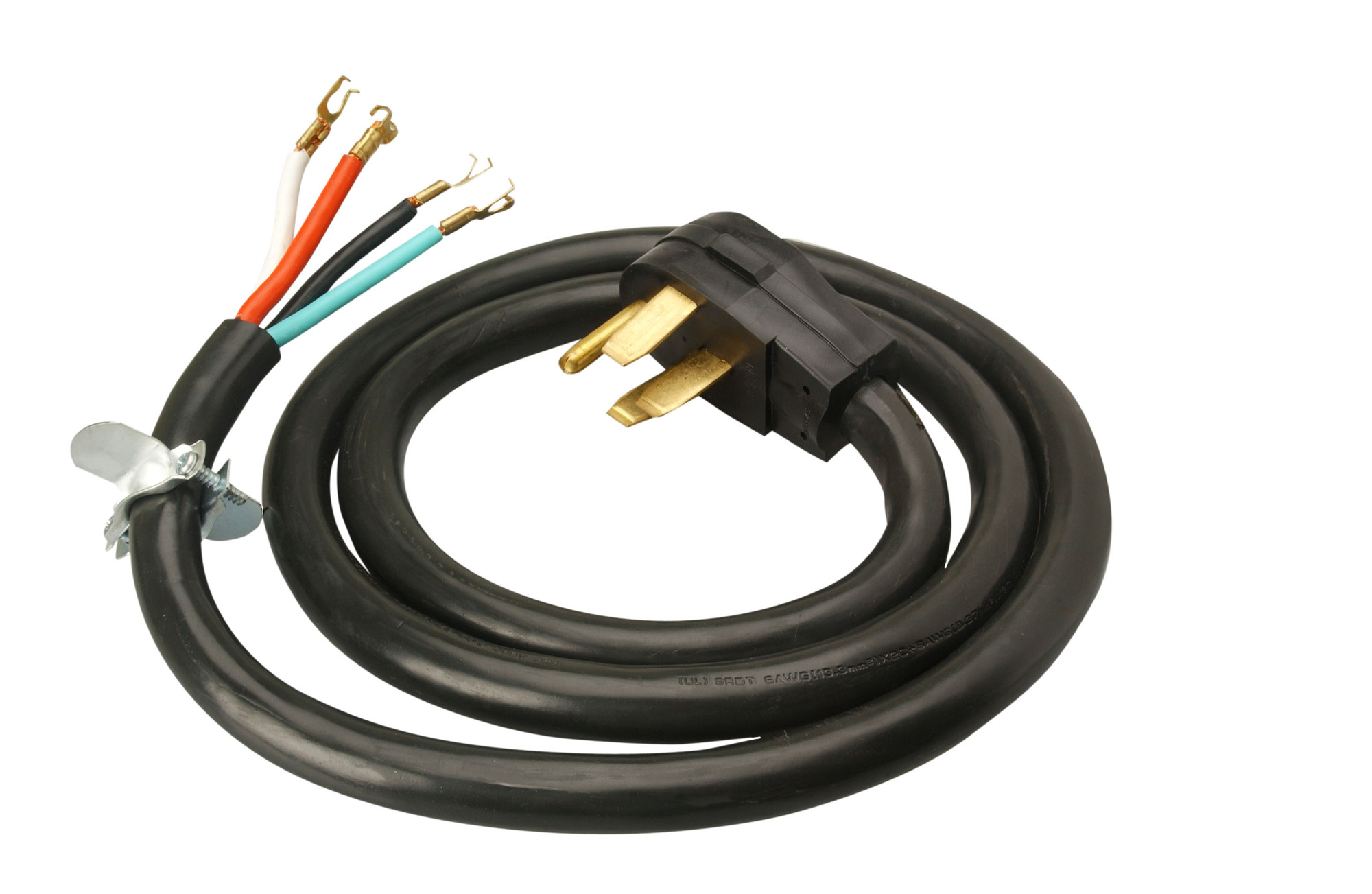 6ft SRDT Replacement Range Cord, 6/2 and 8/2, 50 Amp, Black