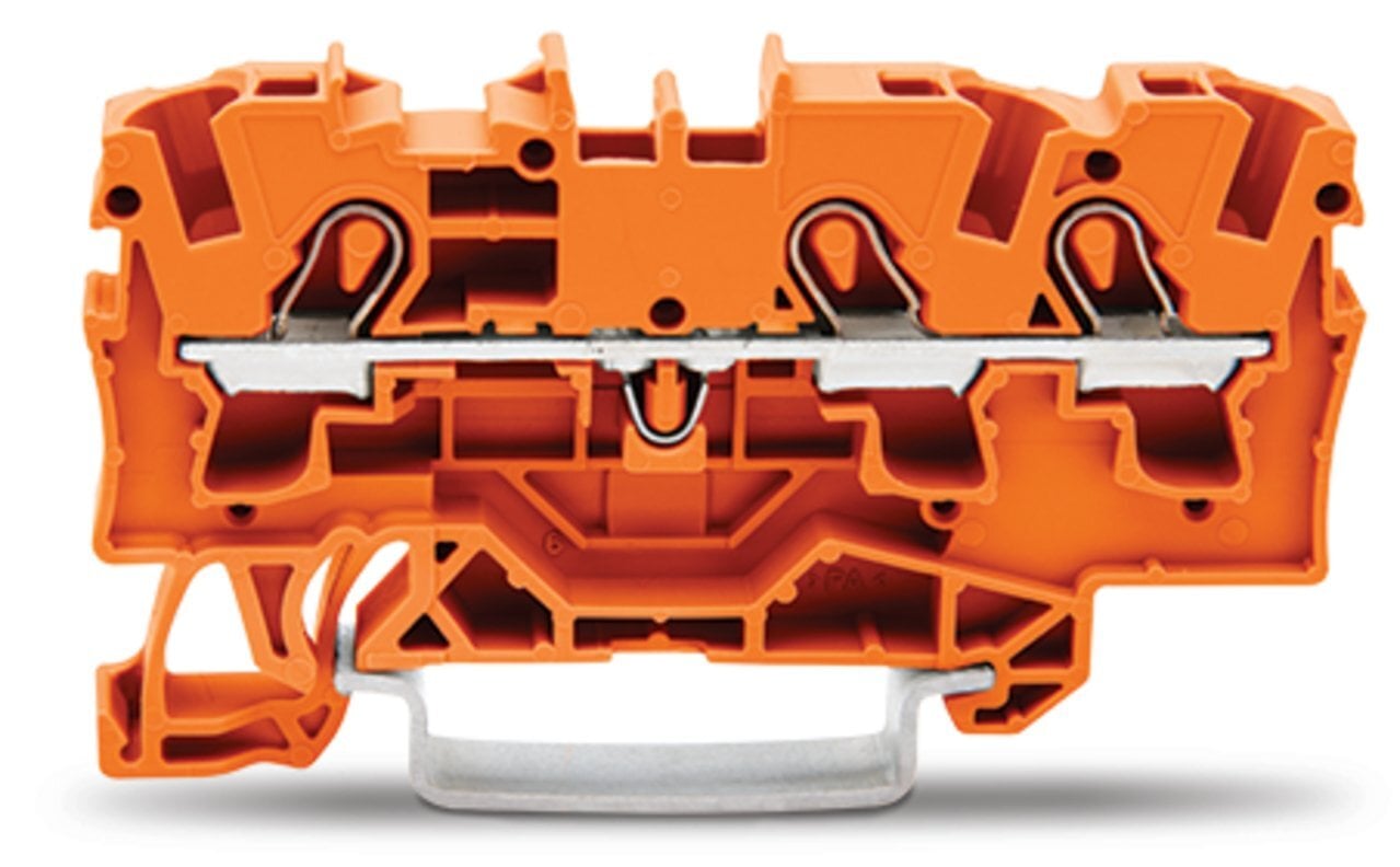 2004-1302 Operating Tool Conductor Terminal Block, 800 V, 32 A, 20 to 10 AWG Wire, 1 Poles, DIN Rail Mount