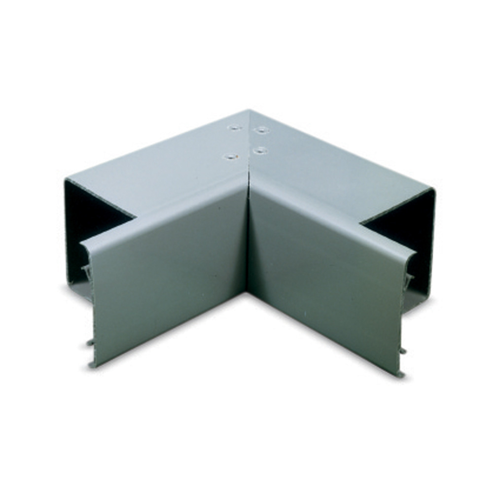 EGLIN Carlon Wire Safe 90 deg Internal Non-Metallic Wireway Cover, 4 in L x 4 in W, PVC, Gray