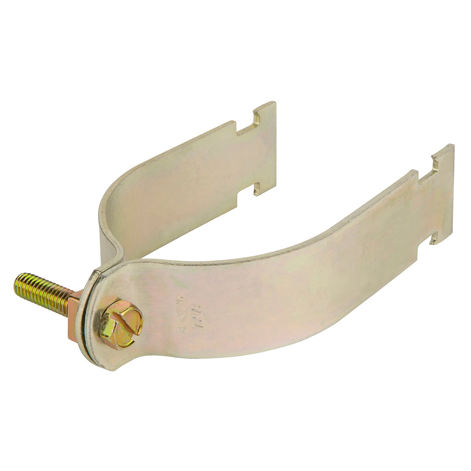 702-1 Superstrut 700 Pipe Strap, 1 in, For Use With IMC/Rigid Conduit, Pipe and Electrical Metal Tubing, Steel, GoldGalv