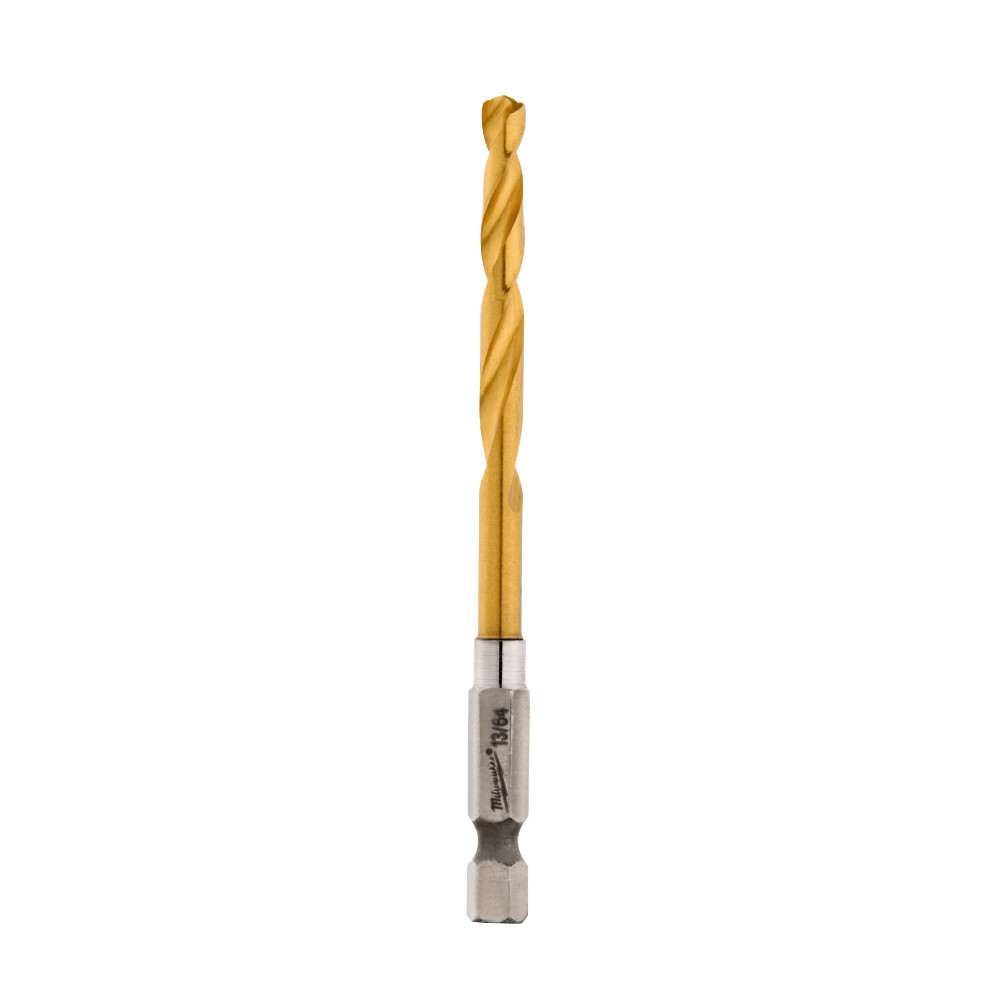 48-89-4610 Shockwave Hex Shank Impact Drill Bit, 13/64 in Drill - Fraction, 0.2031 in Drill - Decimal Inch, 1-51/64 in D Cutting