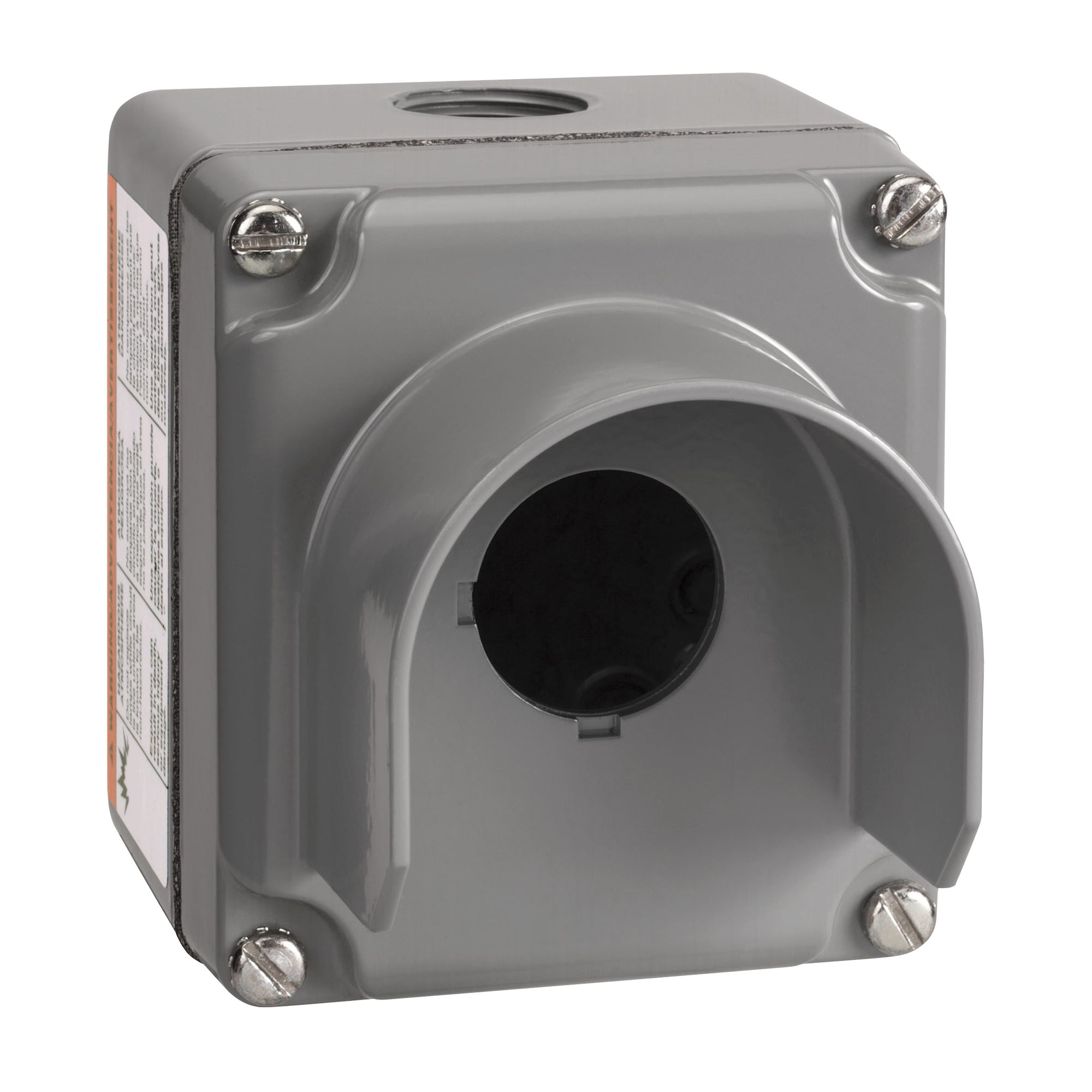 9001KYG1 Harmony Control Station Enclosure With Guard, 4 in L x 5.26 in W x 3.53 in D, 1 Outlet, NEMA 1/3/4/6/12/13 NEMA Rating, Aluminum