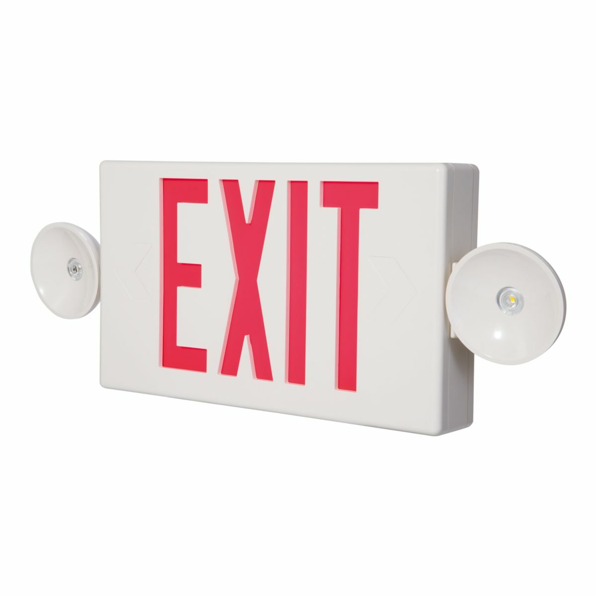 LPXC50SD Sure-Lites Self-Diagnostic Emergency Exit Combination Light, 2.2/3.2 W Fixture, 120/277 V, White Housing, EXIT Legend