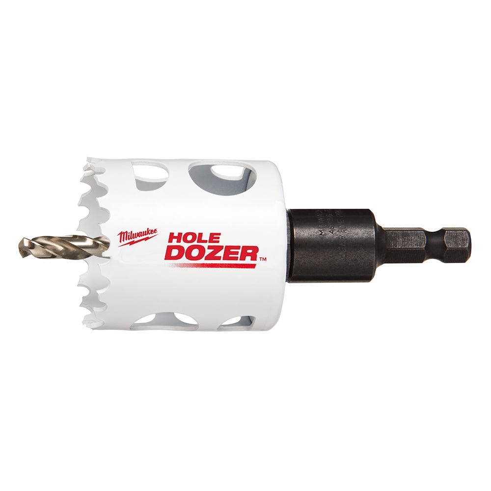 49-56-9666 Hole Dozer Hole Saw, 1-3/4 in Dia, 1-5/8 in D Cutting, Bi-Metal/8% Cobalt Cutting Edge, 3/8 in Arbor