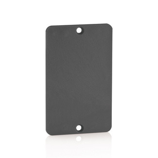 3054-E Blank Standard Size Cover Plate, 3.65 in L x 2-1/4 in W, Polycarbonate