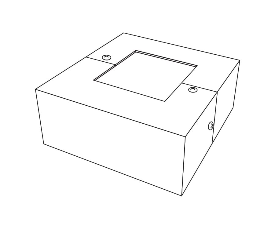 BC5 Base Cover, For Use With 5 in Square Steel Pole, Steel
