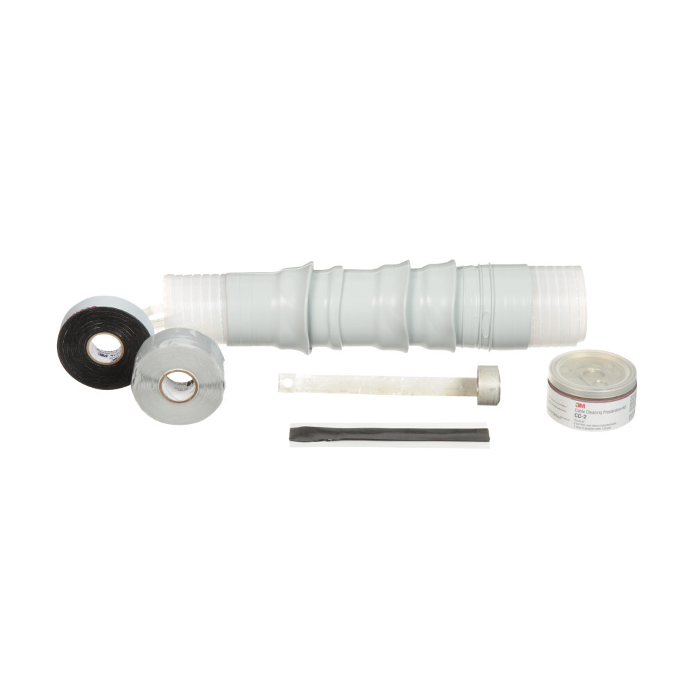 5636K QT-II 5630K Cold Shrink Skirted Termination Kit, 1 Pieces, For Use With Single Core Tape Shield, UniShield and Wire Shield Power Cable, Silicone Rubber, Black