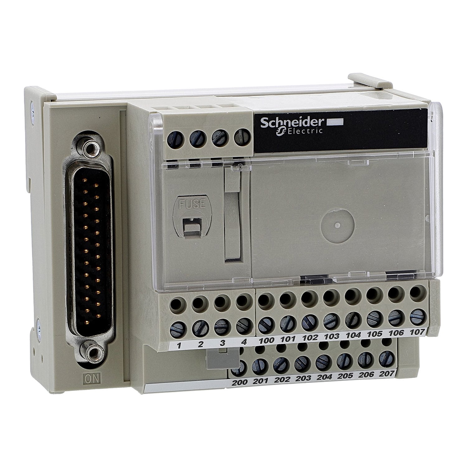 ABE7CPA21 Advantys 25-Way SUB-D Telefast Connection Sub-Base, Screw Wire Clamp, Passive Connection, Point-to-Point with Shield Continuity Function, For Use With Modicon Premium Platform, TSXAEY420 and TSXASY410 Premium Module