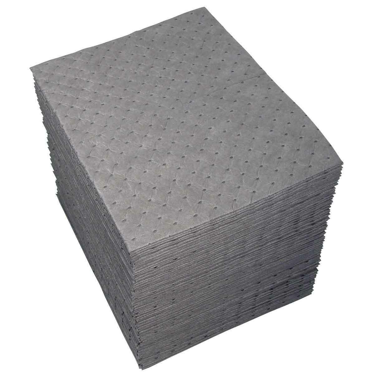UXT200 UXT-Xtra Tough Lightweight Perforated Xtra Tough Absorbent Pad, 19 in L x 15 in W x 3 ply THK, 31.5 gal Absorption, Spunbond-Meltblown-Spunbond Polypropylene