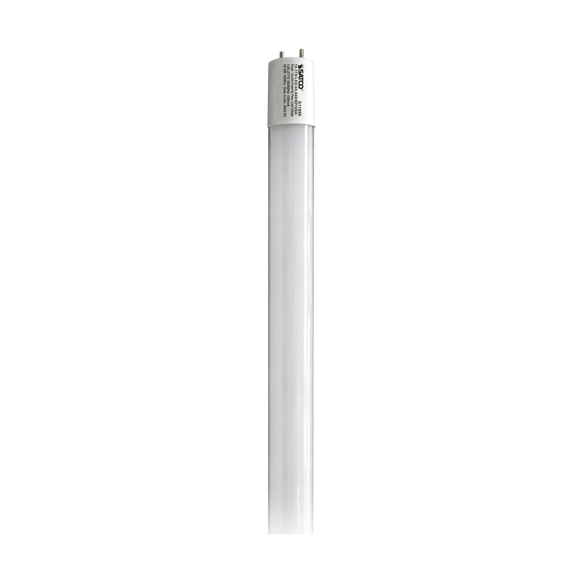 S11990 Tubular Light, 10.5 W, G13 Lamp Base, T8 Shape, 1700 Lumens