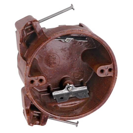4170-C Carlon Ceiling/Fixture Outlet Box, Phenolic, 21.5 cu-in Capacity, 2-7/16 in D