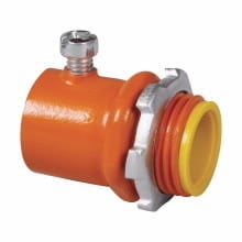 1452RED Insulated Setscrew Conduit Connector, 1 in Trade, For Use With EMT Conduit, Steel, Painted