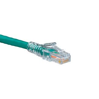 6D460-1G eXtreme UTP SlimLine Boot Patch Cord, Cat 6, 24 AWG Stranded Copper Conductor, 8P Modular Non-Keyed Plug Connector, 1 ft L Cord, Gray