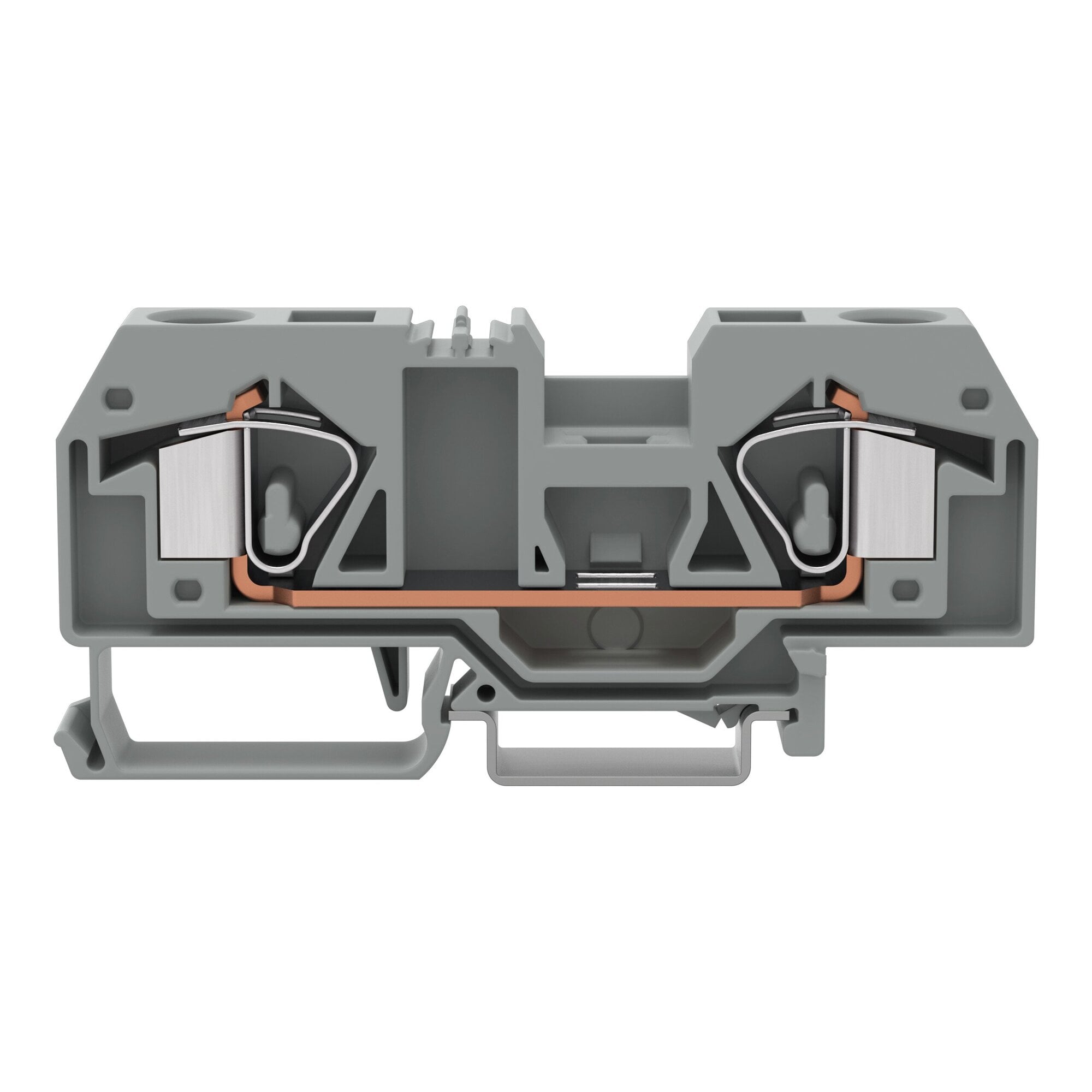 283-901 Terminal Block, 800 V AC, 76 A, 24 to 6 AWG Wire, DIN Rail Mount