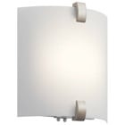 This  transitionally styled LED 11in; wall sconce showcases a White Acrylic diffuser and a classic Brushed Nickel finish.