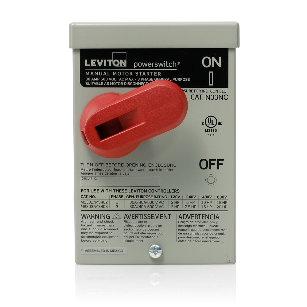 N33NC-DS Switch Enclosure, 600 V AC