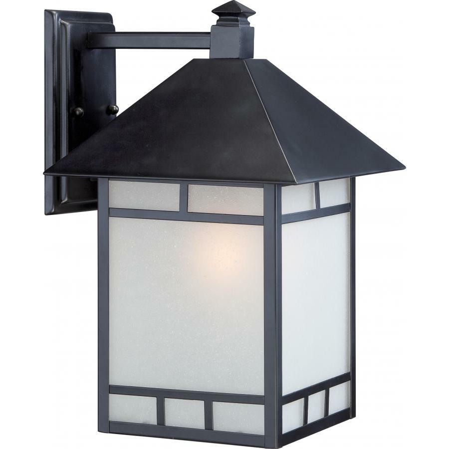60-5603 Nuvo Drexel Traditional Light Fixture, (1) A19 Lamp, 120 V AC, Stone Black Housing