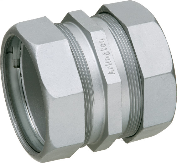 839 Raintight EMT Compression Coupling, 4 inch, Die Cast Zinc