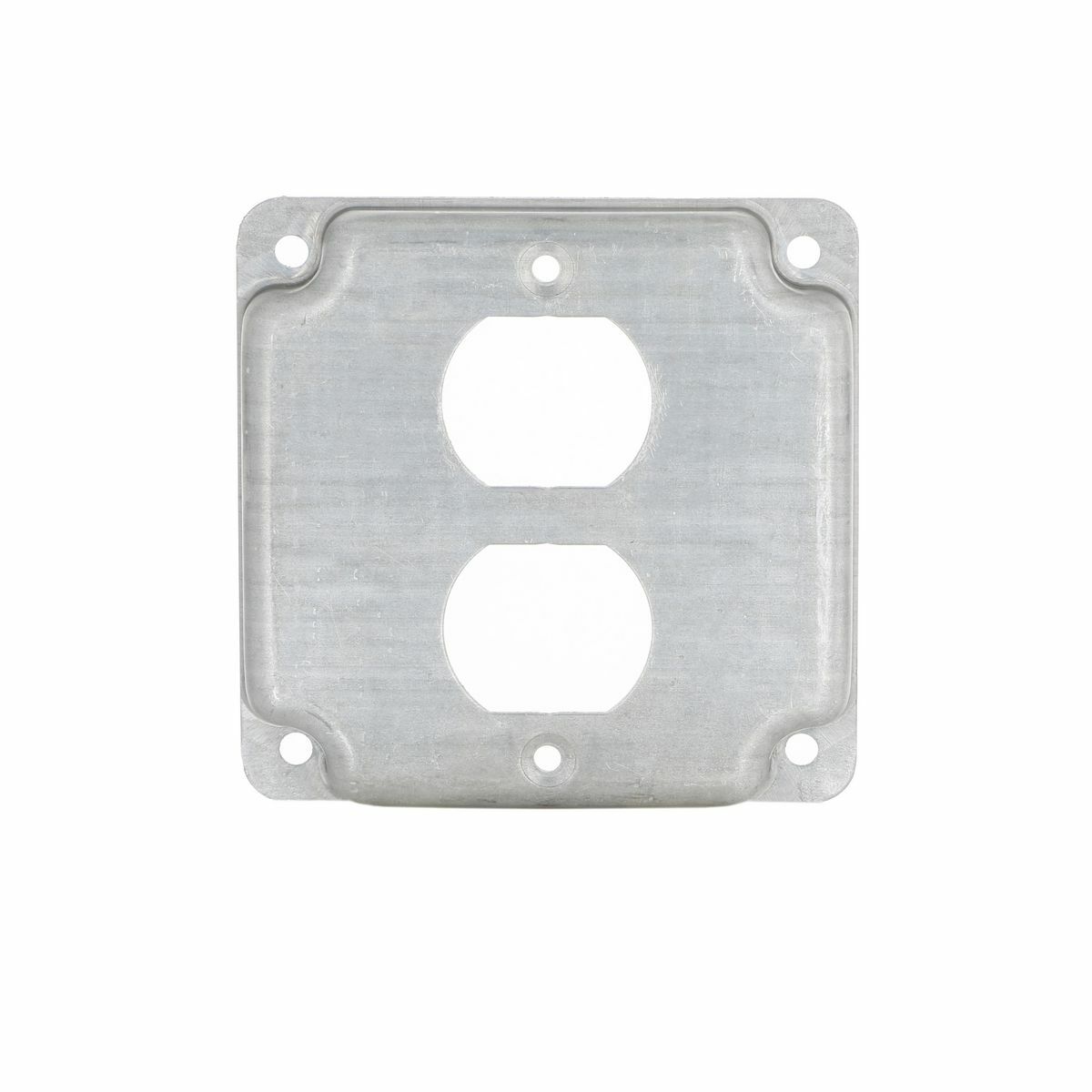 902C Exposed Work Cover, 4-1/8 in L x 4-1/8 in W, Duplex Receptacle Cover, Steel