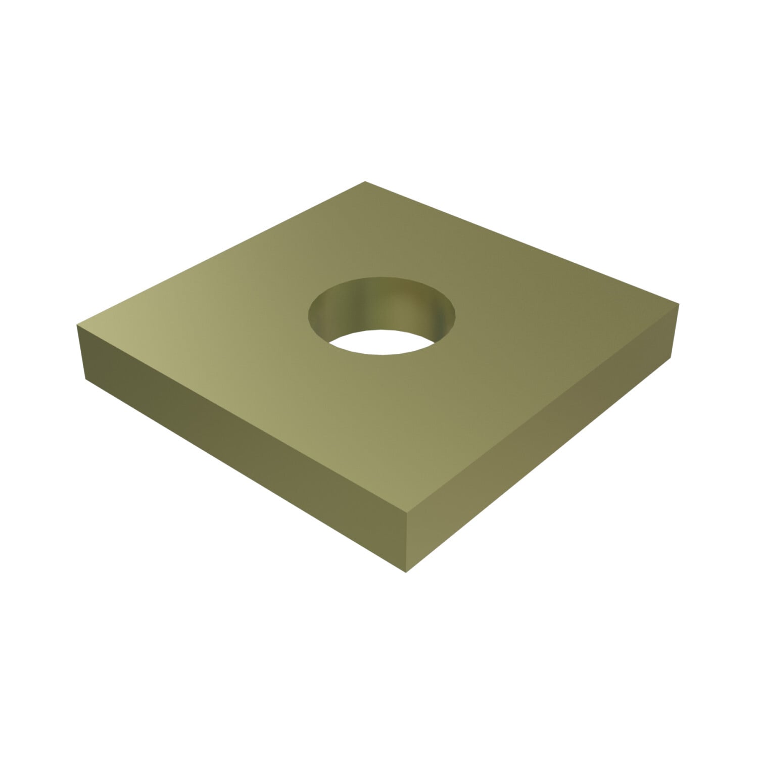 P1062-ZD Channel Flat Plate Fitting, 1 Holes, 1-5/8 in W x 1/4 in THK, HRPO Steel
