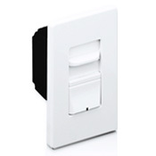 AWSMT-MBW Renoir Narrow Wall Box Dimmer With Thin Heat Sink, 120/230/277 V AC, 8.3 A, 1 Pole, White