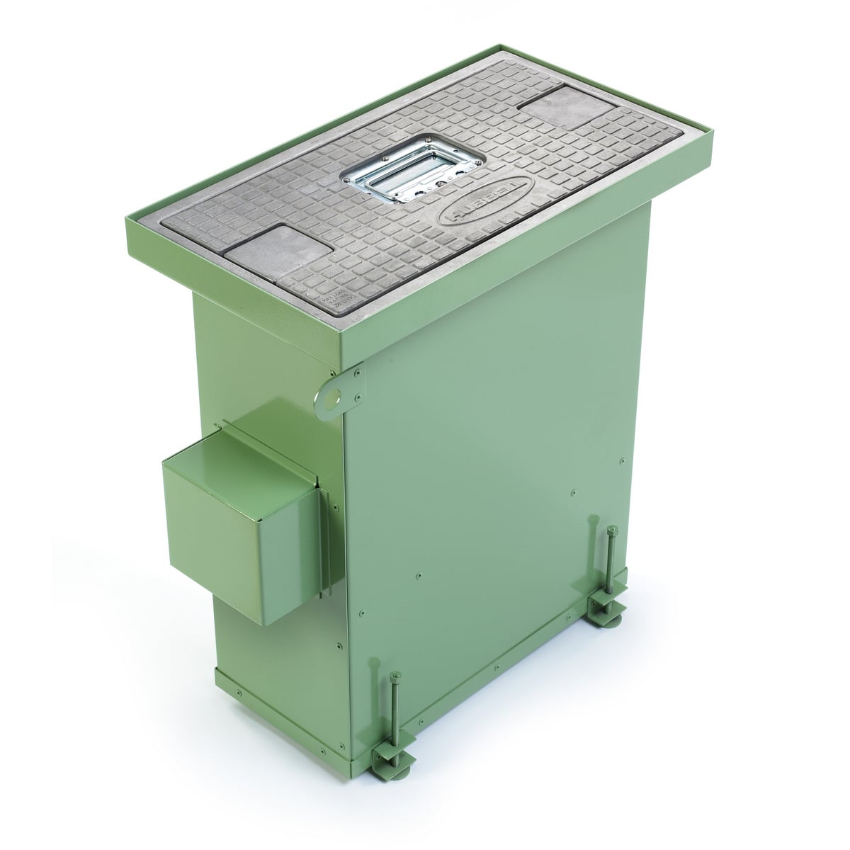 HBLSCCUBPD Semi-Adjustable Convention Centre Utility Box With Heavy Duty Cover, Stamped Steel, 2 X 2.3 cu-ft Capacity, 13.46 in L x 24.26 in W x 27.5 in H
