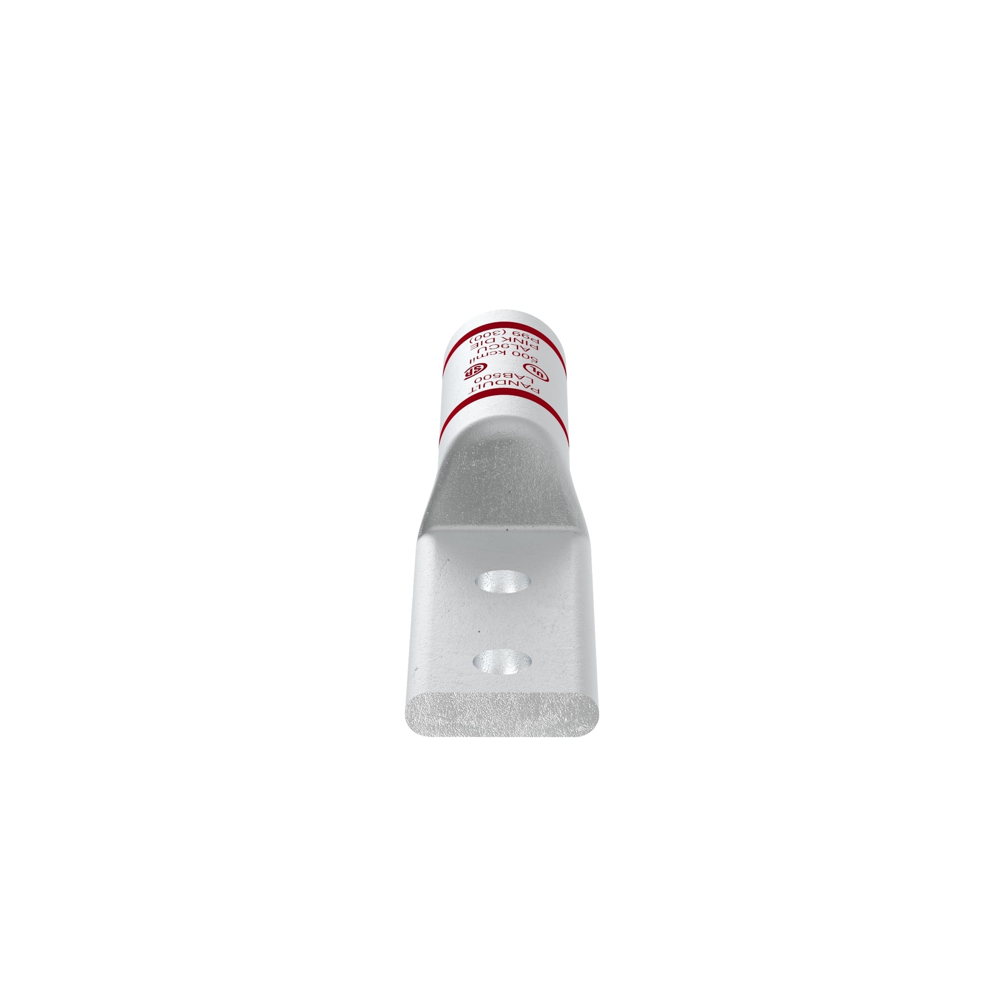 LAB500-12-24R LAB 2-Hole Lugs, 500 kcmil Conductor Aluminum/Copper Conductor, Die Code: P99, 0.53 in Stud