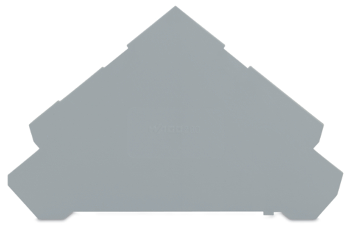280-320 280 End Intermediate Plate, For Use With Rail Mounted Terminal Block, Polyamide (PA66), Gray