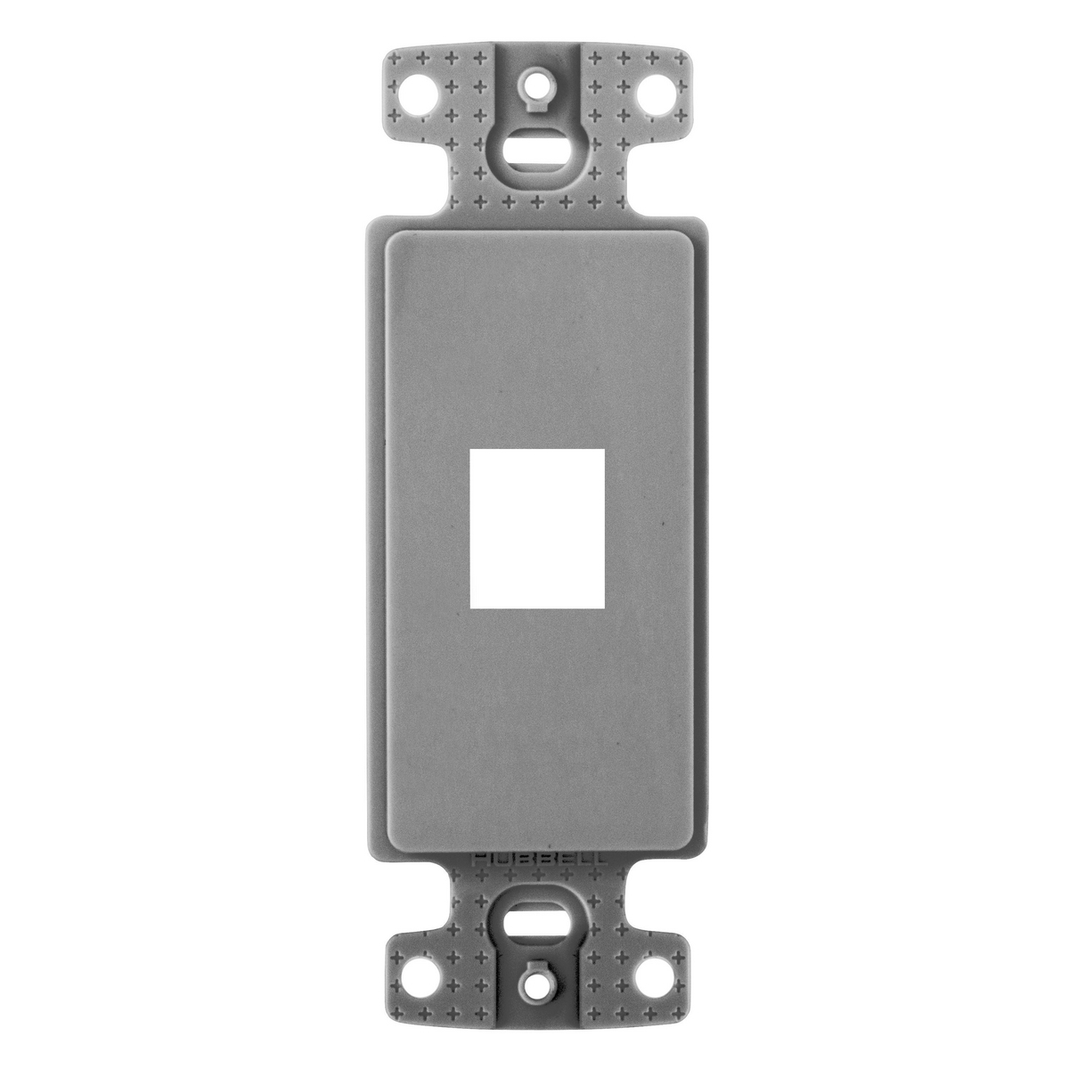 NS611GY Keystone Standard Unloaded Decorative Frame, 1 Gangs, 1 Ports, ABS, Gray