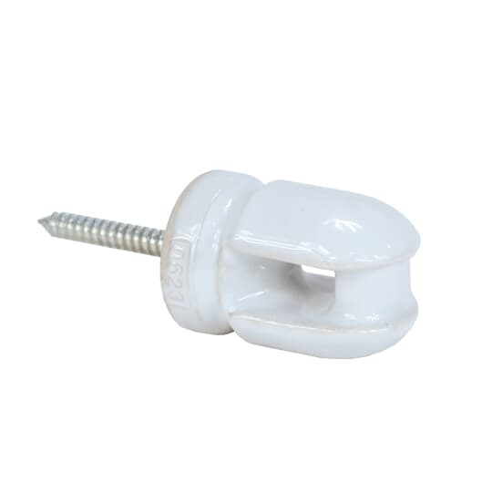 SW2BB Steel City Wire Holder, 2-1/4 in L Screw, Porcelain