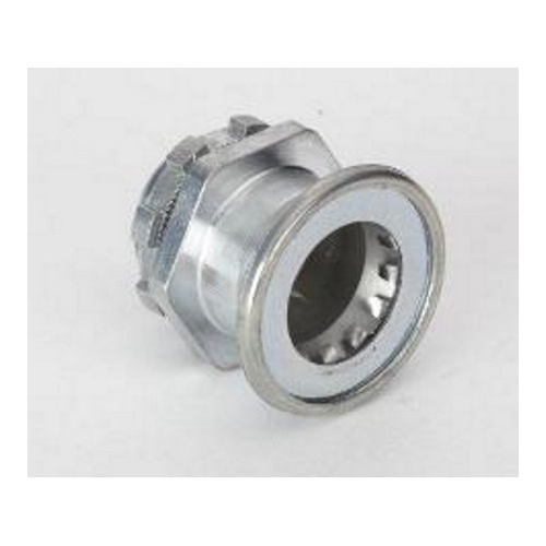 250-MB Bridgeport Mighty-Bite Push-EMT Non-Insulated Conduit Connector, 1/2 in Trade, For Use With EMT Conduit, Zinc Alloy, Ball Burnished/Mirror Smooth