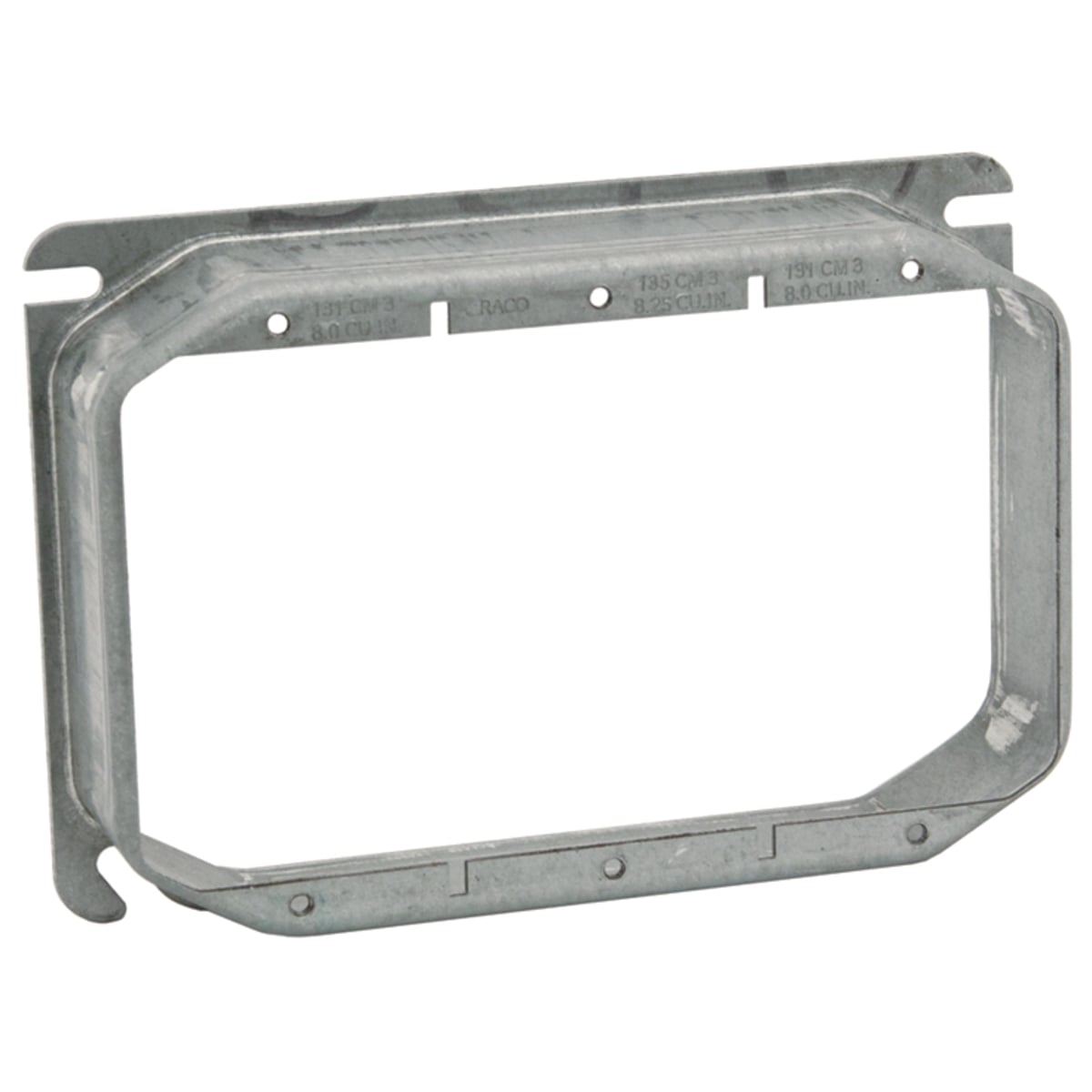 794 Mud Ring Electric Box Cover, 4 in L x 4 in W x 24.2 in D, Steel
