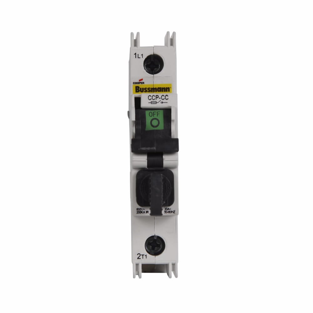 CCP-1-30M CUBEFuse Fusible Disconnect Compact Circuit Protector, 240 to 600 VAC/125 VDC, 30 A, 1 Pole, Midget Fuse, 18 to 6 AWG Wire