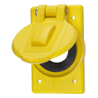 Twist-Lock Devices, Weatherproof Covers, Accessories, Yellow polycarbonate for FS/FD box mounting, corrosion resistant