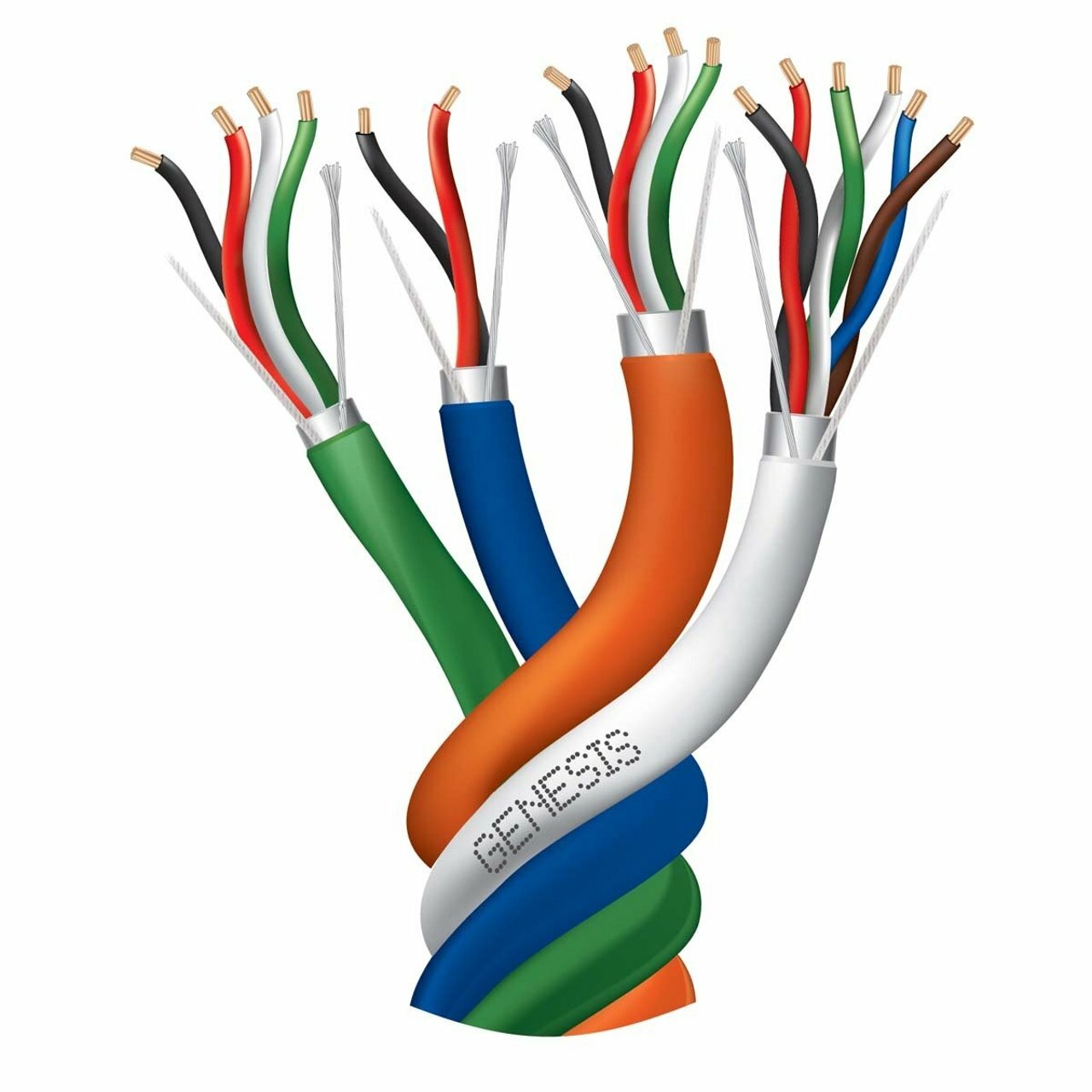 22/6+22/4+22/2+18/4, EACH SHLD CABLE - 500 FT REEL - MULTIPLE