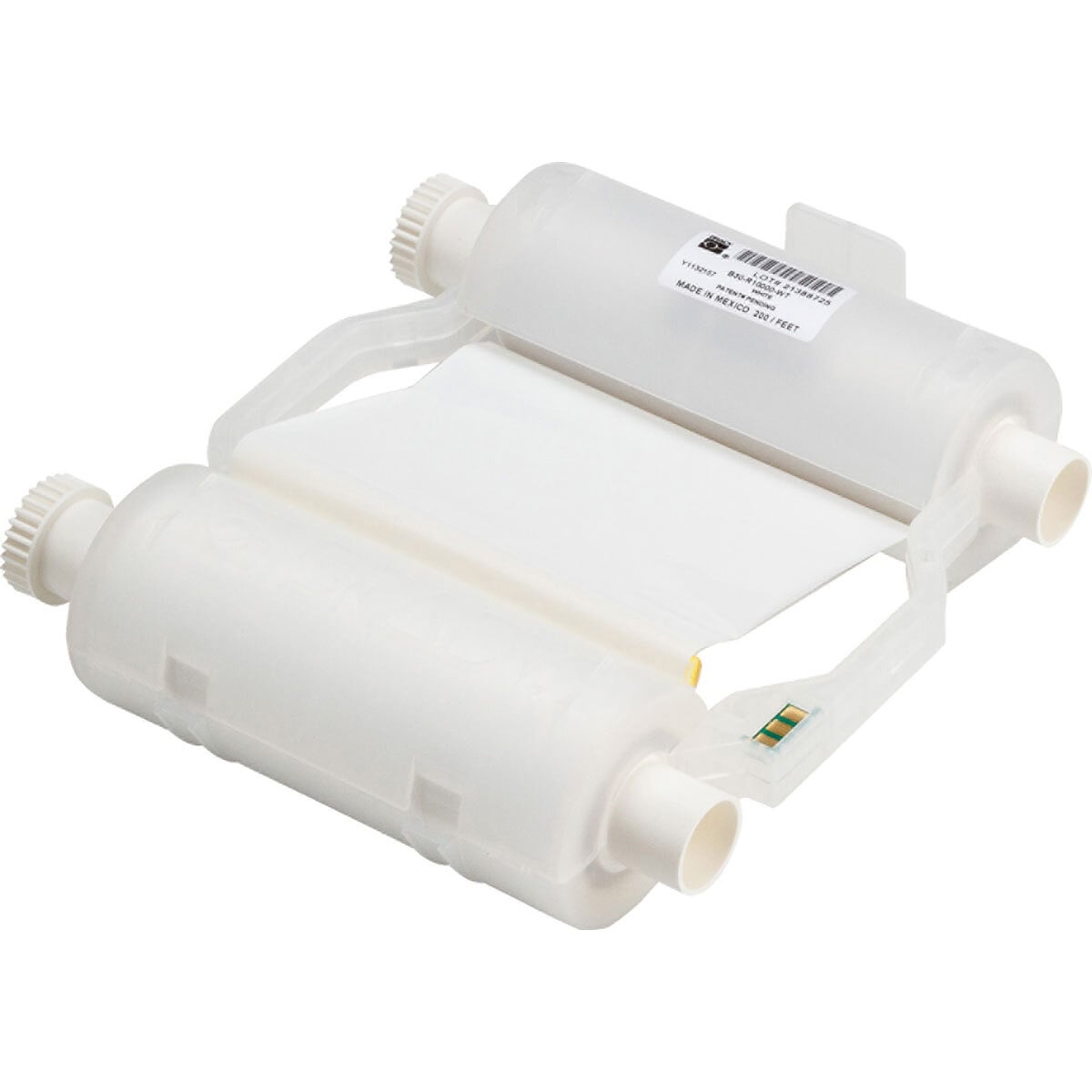 B30-R4400-WT ToughWash B30 R4400 1-Color Thermal Transfer Heavy Duty Printer Ribbon, 200 ft L 4.33 in W, Resin, White