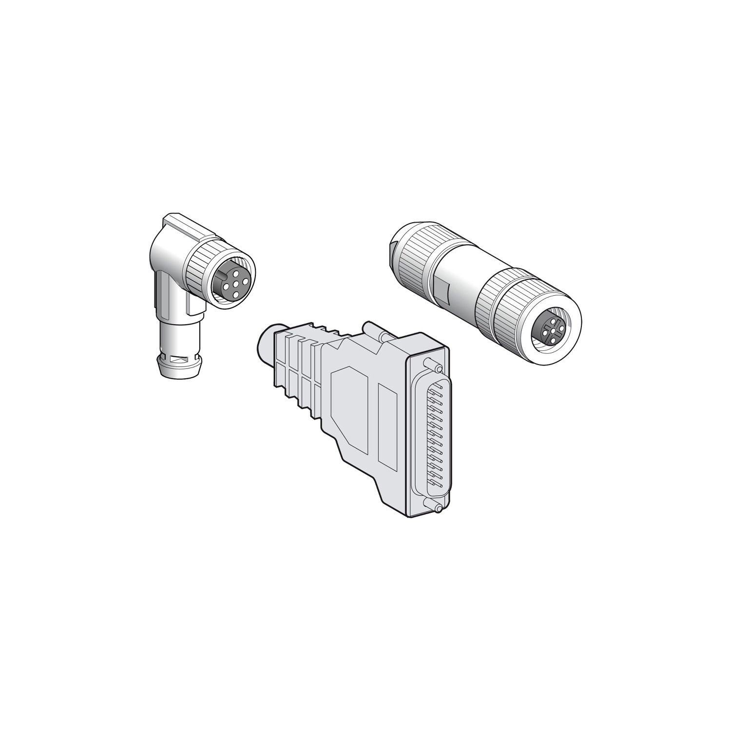 HMIZGPWS Magelis Straight DC Power Supply Connector