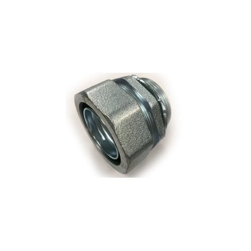 440-SLT Bridgeport Straight Liquid Tight Connector, 5 in Trade, Malleable Iron, Electro-Plated Zinc