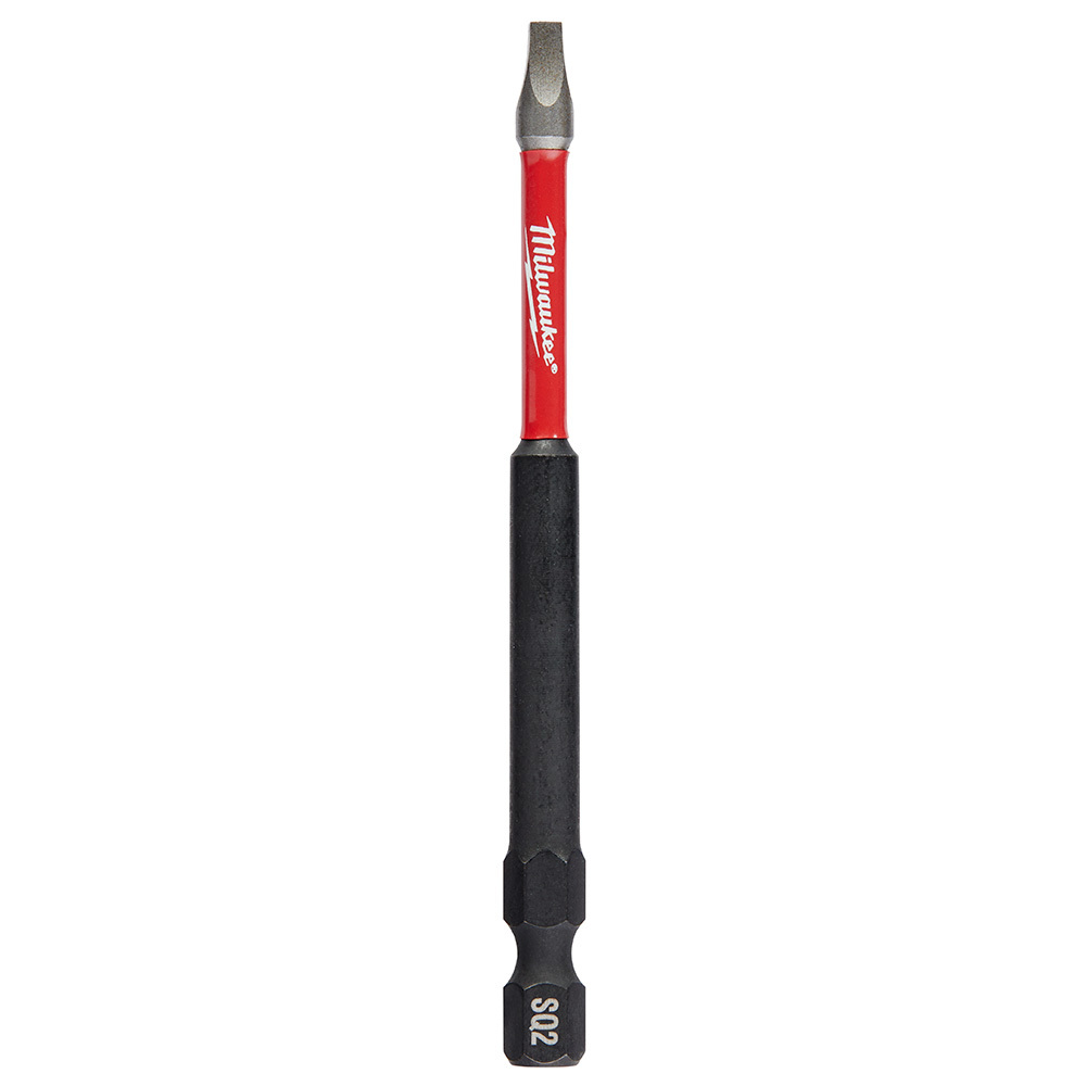 48-32-4795 Shockwave Impact Duty Impact Power Bit, #2 Square Point, 3-1/2 in OAL, 1/4 in, Alloy Steel