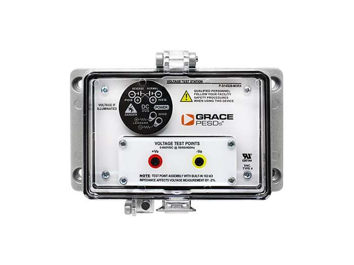 P-S14S26-M3RX P Series Voltage Test Station, Cast Aluminum/Polycarbonate