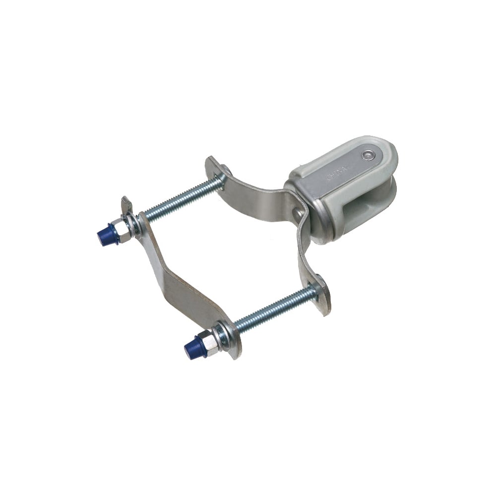 610 Wire Holder With Steel Clip, 1-1/4 to 3 in Pipe, Porcelain/Steel