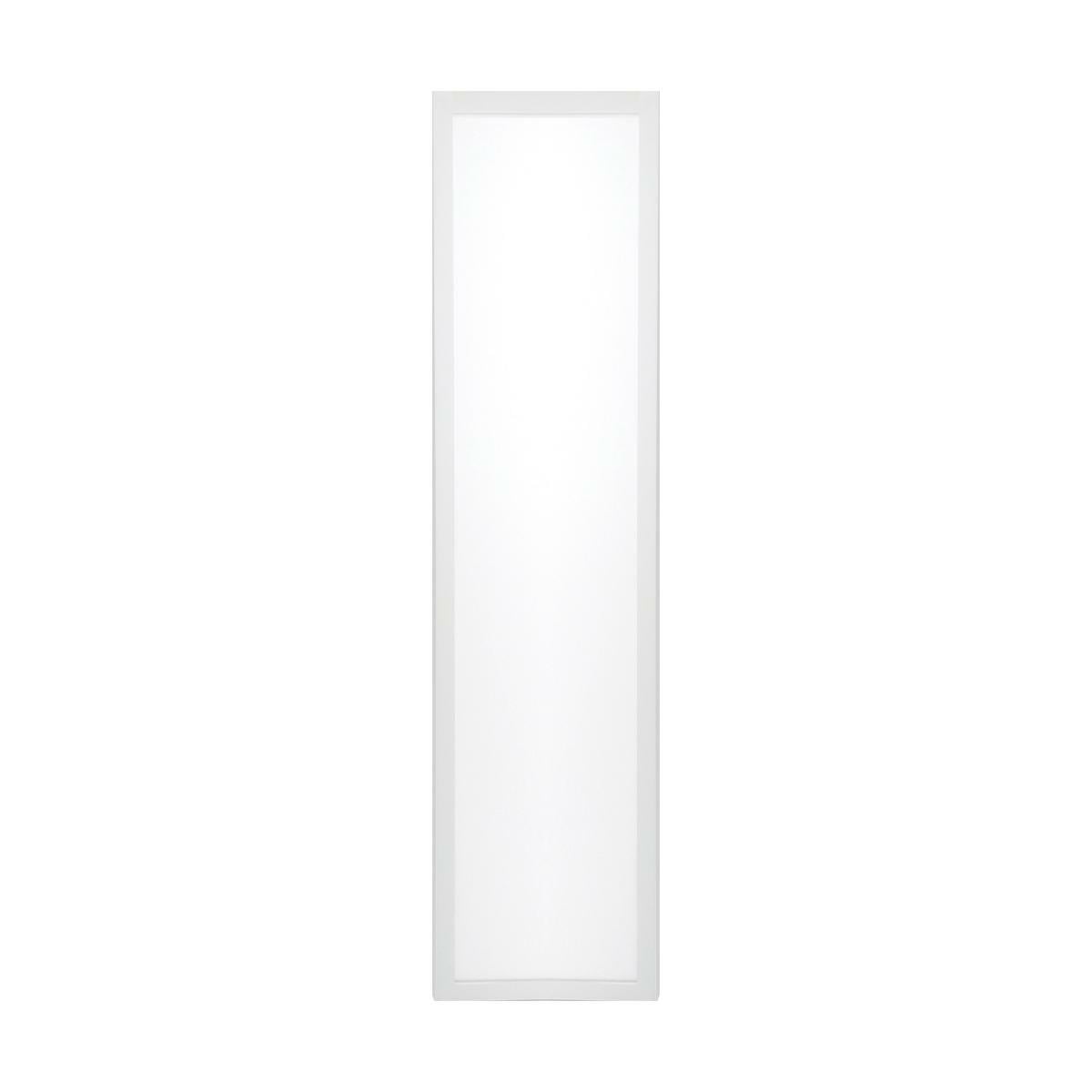 65-573 Rectangular LED Flat Panel Fixture, 40 W Fixture, 100 to 277 V AC, White Housing