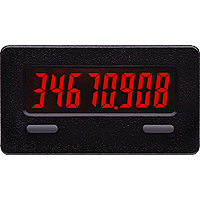 CUB7T 8-Digit Timer, Low Voltage Input, Red Display