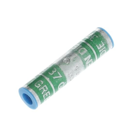 60512 Color-Keyed 2-Way Standard Barrel Splice Connector, 4 AWG Compact/Concentric/Stranded Aluminum/Copper Conductor, Die Code: 37, 1.81 in L, Aluminum