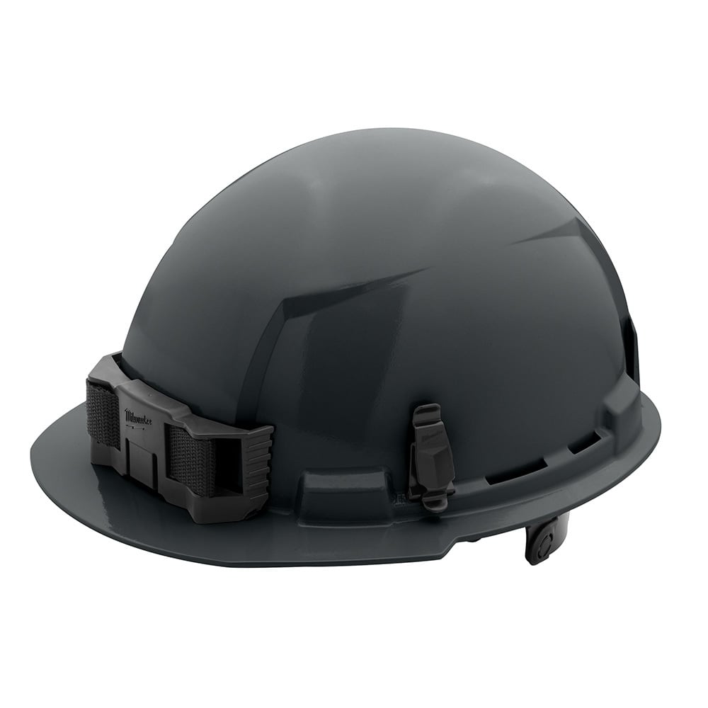 48-73-1134 Front Brim Hard Hat, 6-1/2 in Fits Mini Hat, 8-1/2 in Fits Max Hat, HDPE, 6-Point Ratchet Suspension, ANSI Electrical Class Rating: Class E, ANSI Impact Rating: ANSI/ISEA Z89.1 Type I, Quick Adjustment